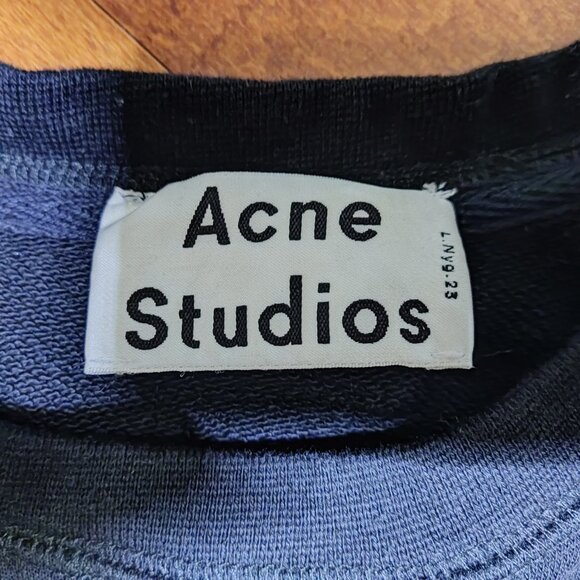 ACNE STUDIOS Reverse Inside-Out Black T-Shirt/Sweater Mens Medium M - Picture 3 of 4
